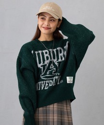 ニット セーター 「DISCUS×UNIV.E TOWN」カレッジニット　WEB限定 レディース メンズ DISCUS ATHLETIC/ディスカスアスレチック レディース トップス