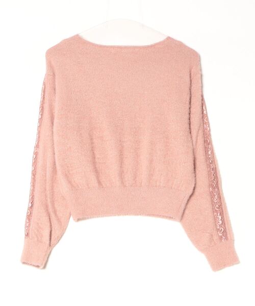 Laisse passeピンクニット LAISSE PASSE（レッセパッセ）の「ふわふわショートプルオーバー