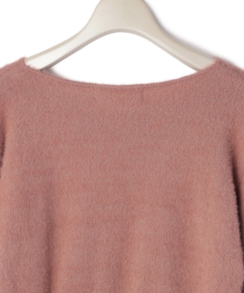 Laisse passeピンクニット LAISSE PASSE（レッセパッセ）の「オフショルショートプルオーバー