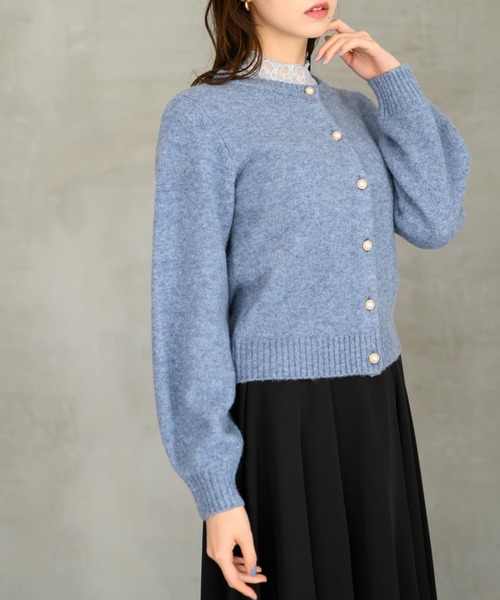 セール】2024秋冬新作 フラッフィーメランジカーディガン（ニット