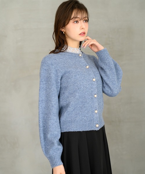 セール】2024秋冬新作 フラッフィーメランジカーディガン（ニット