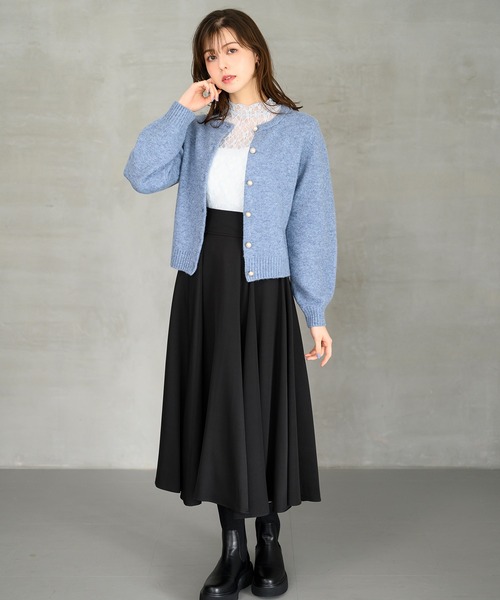セール】2024秋冬新作 フラッフィーメランジカーディガン（ニット