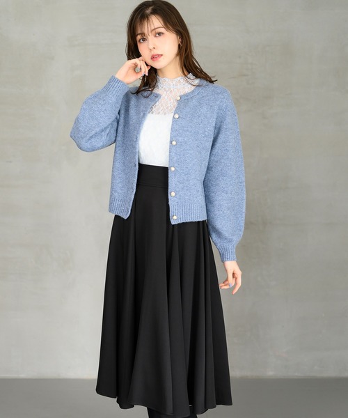 セール】2024秋冬新作 フラッフィーメランジカーディガン（ニット