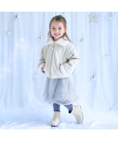 apres les cours（アプレレクール）の「【リンク】星空チュール刺繍ワンピース＿アプレレクールマシェリ（ワンピース・キッズ・ピンク/ブルー・80/90/100/110/120/130/140）」の5枚目の写真