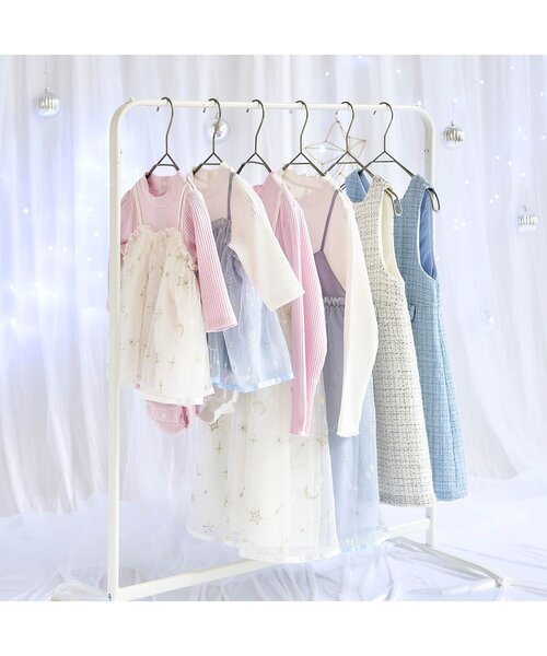 apres les cours（アプレレクール）の「【リンク】星空チュール刺繍ワンピース＿アプレレクールマシェリ（ワンピース・キッズ・ピンク/ブルー・80/90/100/110/120/130/140）」の8枚目の写真