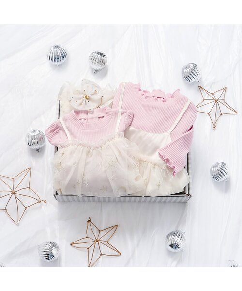 apres les cours（アプレレクール）の「【リンク】星空チュール刺繍ワンピース＿アプレレクールマシェリ（ワンピース・キッズ・ピンク/ブルー・80/90/100/110/120/130/140）」の11枚目の写真