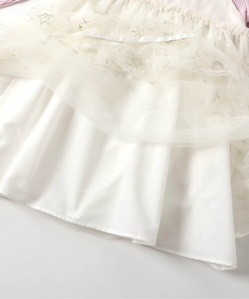 apres les cours（アプレレクール）の「【リンク】星空チュール刺繍ワンピース＿アプレレクールマシェリ（ワンピース・キッズ・ピンク/ブルー・80/90/100/110/120/130/140）」の14枚目の写真