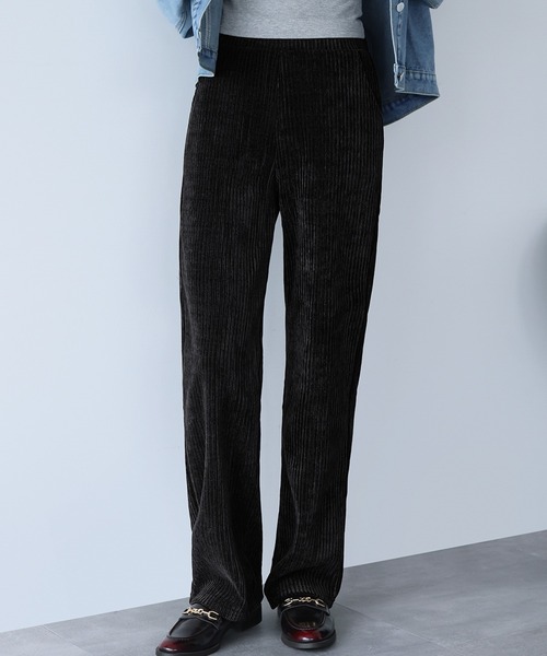 LOWO(ロワ)の「コーデュロイワイドパンツ(その他パンツ・レディース・ブラック/ブラウン・2L/S/M/L)」の6枚目の写真