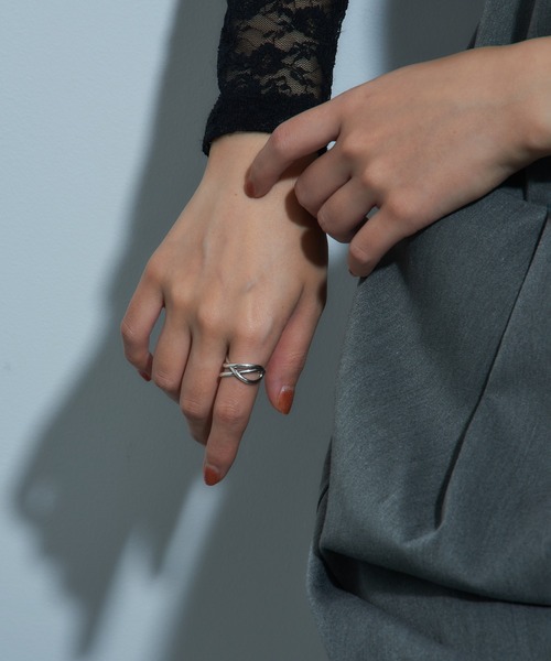 セール】【PHILIPPE AUDIBERT】ラインレイヤードリング bague Hany L