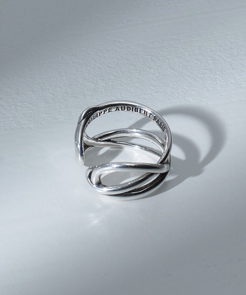 セール】【PHILIPPE AUDIBERT】ラインレイヤードリング bague Hany L