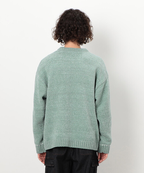 Purple&Yellow（パープルアンドイエロー）の「ハンドステッチプルオーバー（ニット/セーター・メンズ・ミント/アイボリー/ブラック・MEDIUM/LARGE/SMALL）」の22枚目の写真