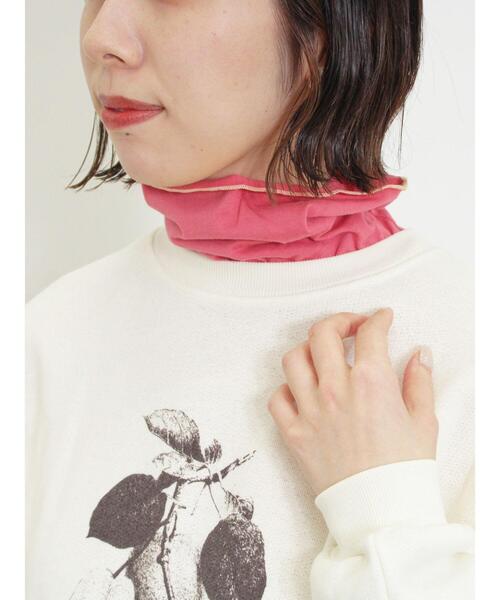 Samansa Mos2（サマンサ モスモス）の「【保湿加工】配色メロータートルネックカットソー（Tシャツ/カットソー・レディース・ピンク/ミント/オフホワイト/ブラック・F）」の10枚目の写真