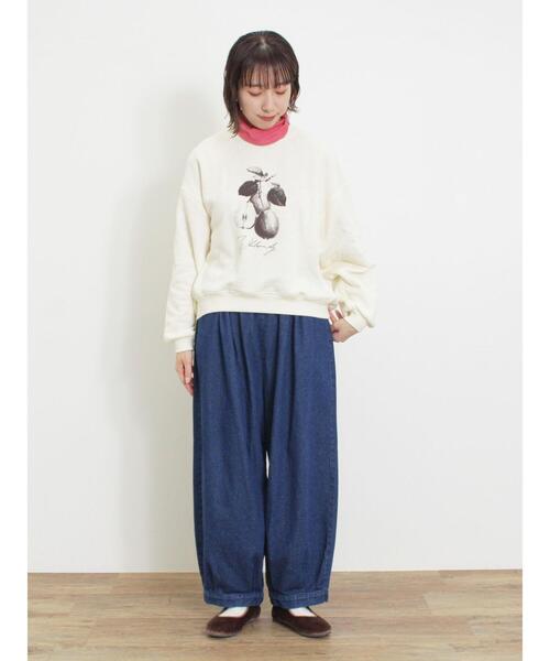 Samansa Mos2（サマンサ モスモス）の「【保湿加工】配色メロータートルネックカットソー（Tシャツ/カットソー・レディース・ピンク/ミント/オフホワイト/ブラック・F）」の7枚目の写真