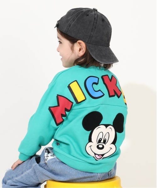 Disney(ディズニー)の「ディズニー バックBIGロゴ トレーナー 0128K(スウェット・キッズ・ブラック×レッド/その他9・110cm/100cm/90cm/130cm/120cm/80cm)」の4枚目の写真