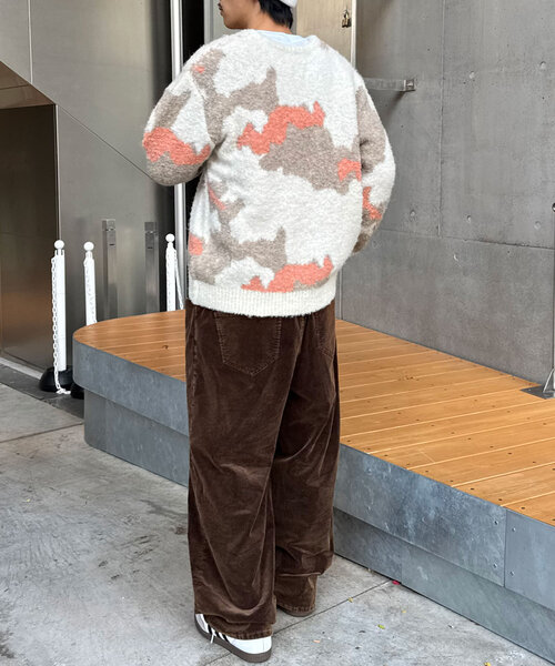 CIAOPANIC（チャオパニック）の「カモフラージュシャギーニット（ニット/セーター・レディース・ベージュ/グレー/アイボリー・ONE SIZE）」の11枚目の写真