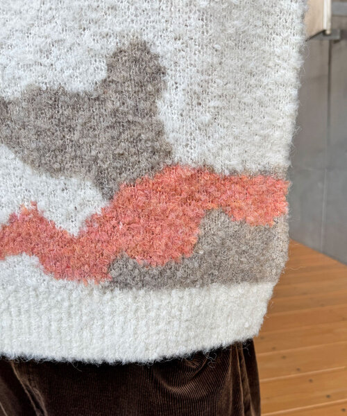 CIAOPANIC（チャオパニック）の「カモフラージュシャギーニット（ニット/セーター・レディース・ベージュ/グレー/アイボリー・ONE SIZE）」の17枚目の写真