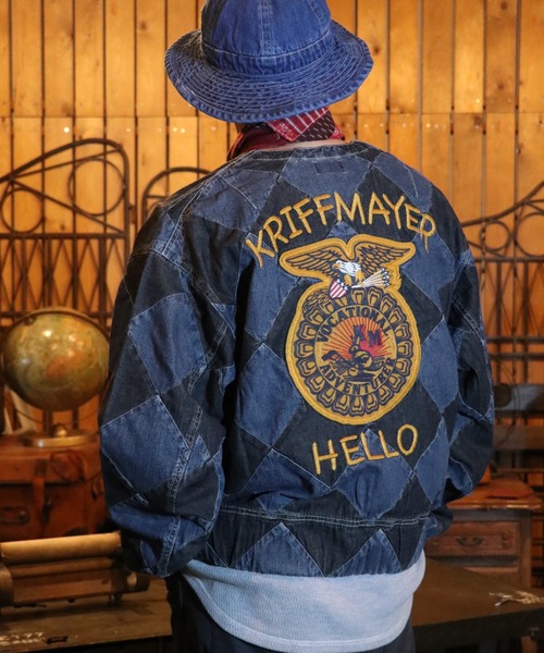 KRIFF MAYER（クリフメイヤー）の「ラインクルーマンジャケット（ブルゾン・メンズ・ネイビー/ベージュ/カーキ・X-LARGE/LARGE/MEDIUM）」の3枚目の写真