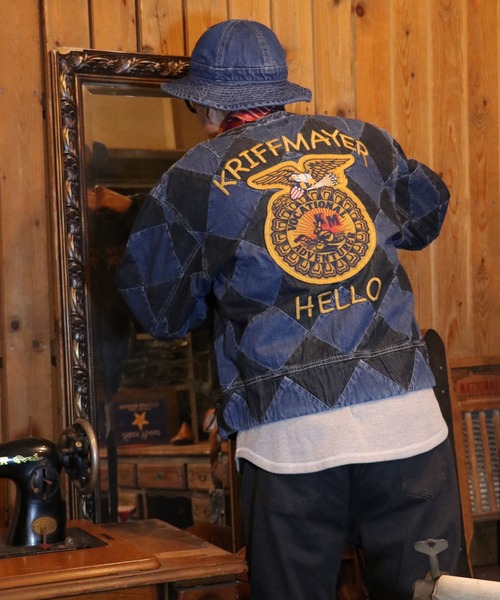 KRIFF MAYER（クリフメイヤー）の「ラインクルーマンジャケット（ブルゾン・メンズ・ネイビー/ベージュ/カーキ・X-LARGE/LARGE/MEDIUM）」の5枚目の写真