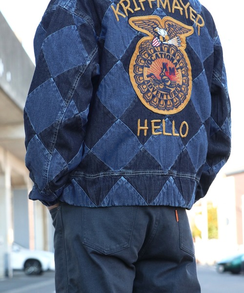 KRIFF MAYER（クリフメイヤー）の「ラインクルーマンジャケット（ブルゾン・メンズ・ネイビー/ベージュ/カーキ・X-LARGE/LARGE/MEDIUM）」の7枚目の写真