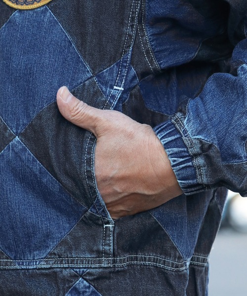 KRIFF MAYER（クリフメイヤー）の「ラインクルーマンジャケット（ブルゾン・メンズ・ネイビー/ベージュ/カーキ・X-LARGE/LARGE/MEDIUM）」の9枚目の写真