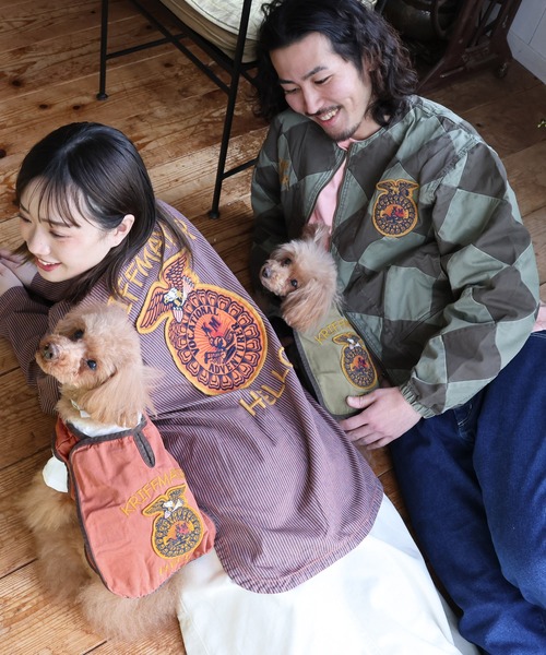 KRIFF MAYER（クリフメイヤー）の「ラインクルーマンジャケット（ブルゾン・メンズ・ネイビー/ベージュ/カーキ・X-LARGE/LARGE/MEDIUM）」の14枚目の写真