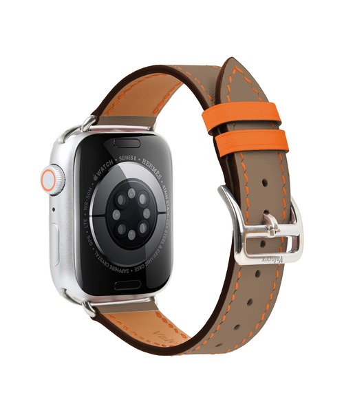 2745 Apple Watch エルメス　オレンジレザー　スイフト　バンド 2745 Apple Watch エルメス オレンジレザー スイフト バンド