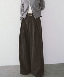 HANNE | クロスタックワイドパンツ(チノパンツ)