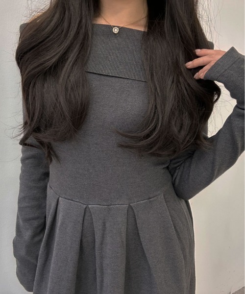 paloma wool ネイビー オフショルダー フレアワンピース Amazon.co.jp: [WANSHIX] 肩出しワンピース レディース
