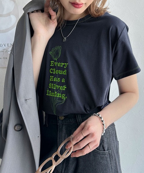 LEONARD フラワープリント 半袖Tシャツ カットソー 美品 総柄プリント半袖Tシャツ[品番：NICW0005551]｜NICOLE（ニコル