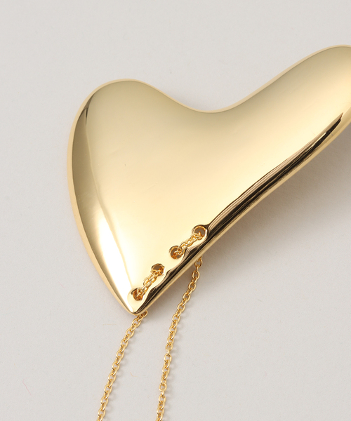 LAPUIS（ラピュイ）の「LAPUIS /ラピュイ Heart Plate ピアス（ピアス（両耳用）・レディース・シルバー/ゴールド・FREE）」の7枚目の写真
