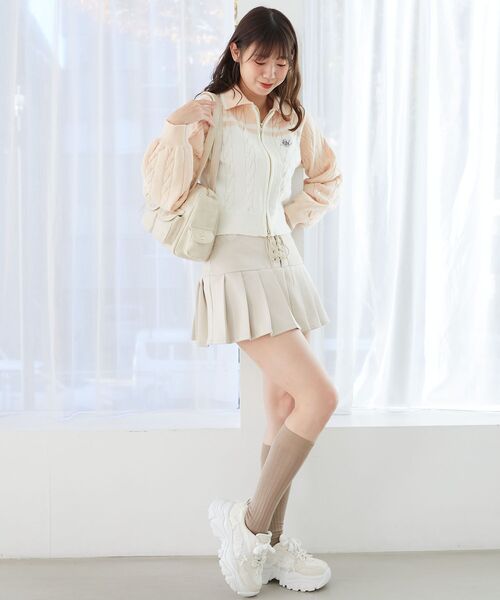 MAJESTIC LEGON(マジェスティックレゴン)の「マルチポケットアンニュイバッグ(ハンドバッグ・レディース・アイボリー/ブラウン/ピンク・FREE)」の4枚目の写真