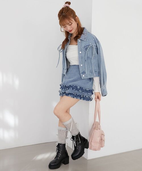 MAJESTIC LEGON(マジェスティックレゴン)の「マルチポケットアンニュイバッグ(ハンドバッグ・レディース・アイボリー/ブラウン/ピンク・FREE)」の11枚目の写真