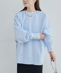 シンプル裏毛スウェットプルオーバー