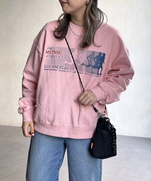 CPCM(シーピーシーエム)の「ランニング裏毛スウェット(Tシャツ/カットソー・レディース・グレー/チャコールグレー/ピンク/オレンジ・SMALL/MEDIUM)」の3枚目の写真