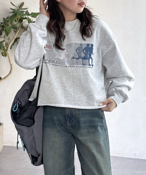 CPCM(シーピーシーエム)の「ランニング裏毛スウェット(Tシャツ/カットソー・レディース・グレー/チャコールグレー/ピンク/オレンジ・SMALL/MEDIUM)」の8枚目の写真
