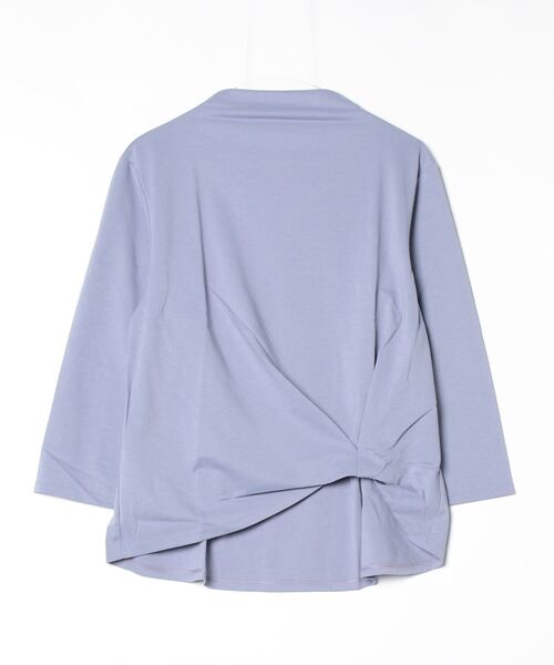 Gabardine K.T(ギャバジンケーティー)の「ポンチ ワンタックプルオーバー(Tシャツ/カットソー・レディース・オフホワイト/ブラック/サックスブルー・9号/11号)」の3枚目の写真