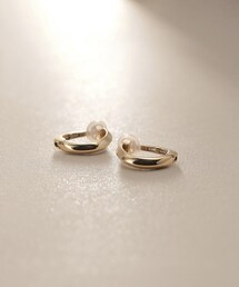 COCOSHNIK（ココシュニック）の「K10しのぎワンタッチ イヤリング（イヤリング）」
