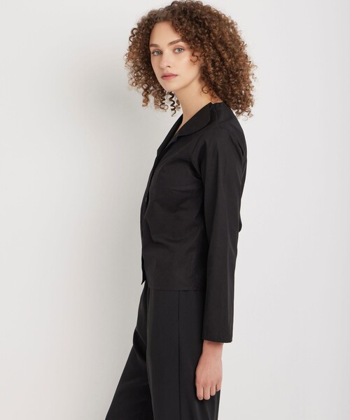 agnes b.（アニエスベー）の「コットンポプリン 七分袖 ブラウス "Zeline"（シャツ/ブラウス・レディース・ブラック・36/40/38）」の3枚目の写真