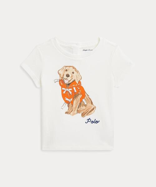 ドッグプリント コットン ジャージー Tシャツ