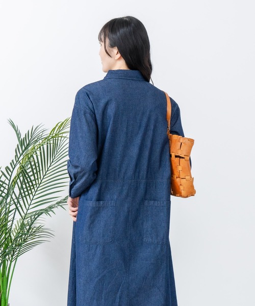 fort point(フォーポイント)の「【FORT POINT/フォートポイント】デニムシャツワンピース(シャツワンピース・レディース・ブルー/ネイビー・FREE)」の10枚目の写真