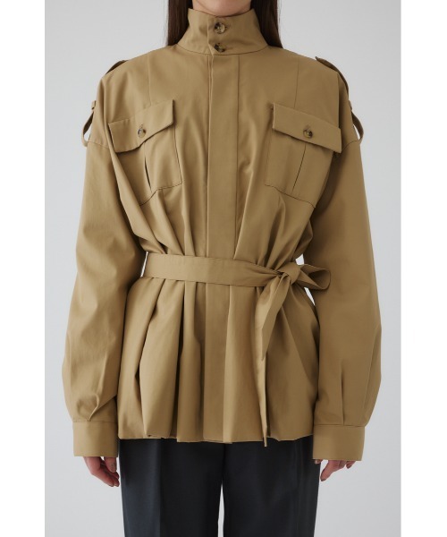 RIM.ARK（リムアーク）の「Balloon trench CT バルーントレンチコート（トレンチコート・レディース・ベージュ/ブラック・38/36）」の14枚目の写真