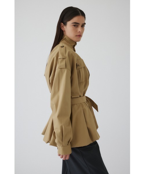 RIM.ARK（リムアーク）の「Balloon trench CT バルーントレンチコート（トレンチコート・レディース・ベージュ/ブラック・38/36）」の15枚目の写真