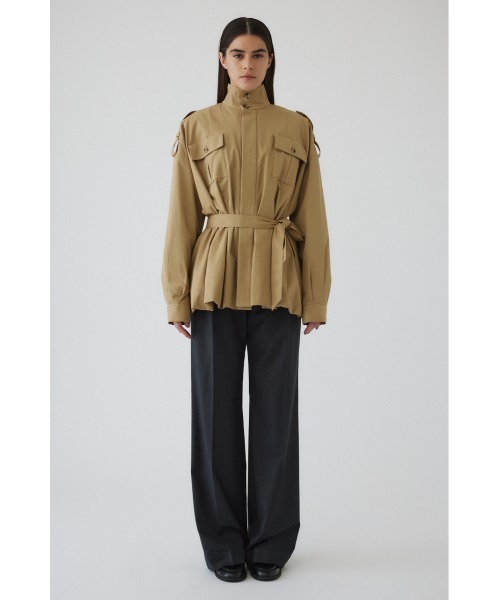 RIM.ARK（リムアーク）の「Balloon trench CT バルーントレンチコート（トレンチコート・レディース・ベージュ/ブラック・38/36）」の17枚目の写真