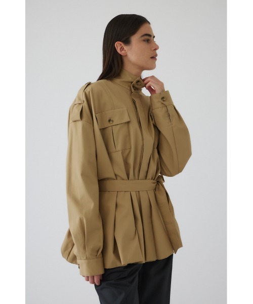 RIM.ARK（リムアーク）の「Balloon trench CT バルーントレンチコート（トレンチコート・レディース・ベージュ/ブラック・38/36）」の19枚目の写真