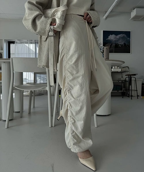 セール】side gather drawstring PT（その他パンツ）｜WILLFULLY