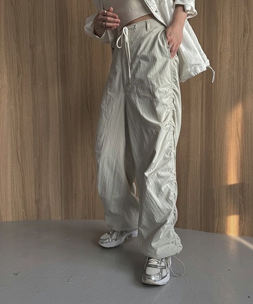 willfully side gather drawstring PT パンツ side gather drawstring PT（その他パンツ）｜WILLFULLY（ウィル