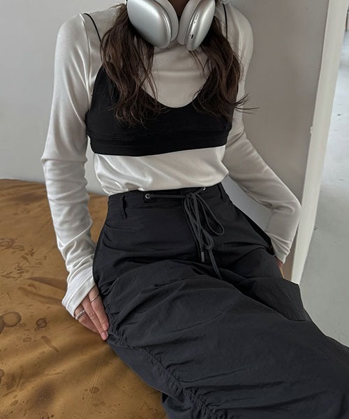 WILLFULLY（ウィルフリー）の「side gather drawstring PT（その他パンツ・レディース・ブラック/ストーン/ホワイト系その他・FREE）」の15枚目の写真