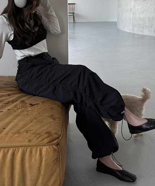 WILLFULLY（ウィルフリー）の「side gather drawstring PT（その他パンツ・レディース・ブラック/ストーン/ホワイト系その他・FREE）」の16枚目の写真