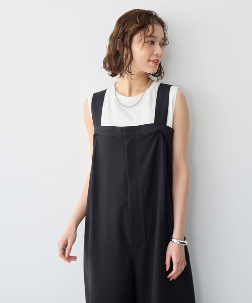 anyfee(エニフィー)の「【anyfee/プラスサイズ】USAコットンベーシックノースリーブカットソー(接触冷感)(Tシャツ/カットソー・レディース・ホワイト/チャコール/ブラック・LL/3L/4L/5L)」の11枚目の写真