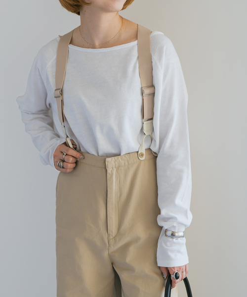 Spick & Span（スピックアンドスパン）の「《追加》コットンスラブクルーネックプルオーバー（Tシャツ/カットソー・レディース・ネイビー/イエロー/ホワイト/ピンク系その他・FREE）」の17枚目の写真